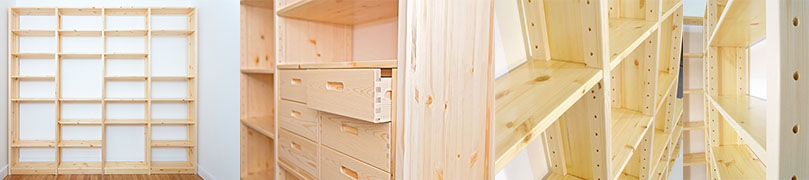 Shelving Pine Wooden Shelf Units Bespoke Shelves